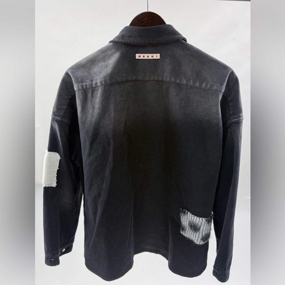 Marni Patchwork Denim Shirt Jacket - Picture 2 of 7